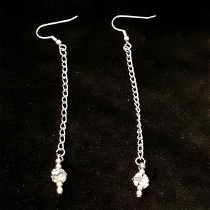 Sparkling dangle earrings